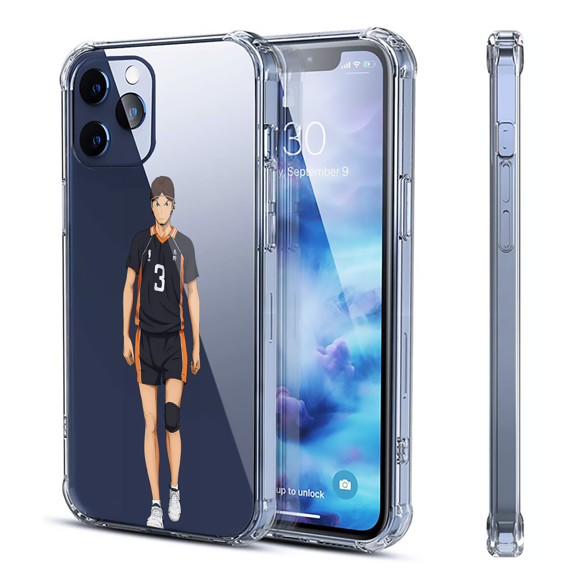 （画像用） ハイキュー!! Haikyu!! 【iPhone 12シリーズ対応】透明スマホケース（クリアソフトケース）